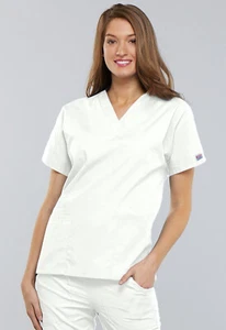 Cherokee Workwear Originals Women's V-Neck Scrub Top | 4700 - Picture 1 of 92