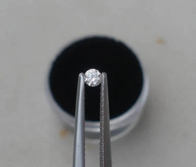  3.5mm White Natural Diamond Loose Faceted Round VS2 Clarity - Image 1 of 4