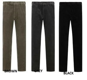 Ex M&S Mens Trousers Stretch Jumbo Corduroy Cord Luxury Comfort fit Waistband - Picture 1 of 30
