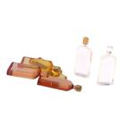 Set of 6 Pieces Miniature Bottles Model Dollhouse Groceries