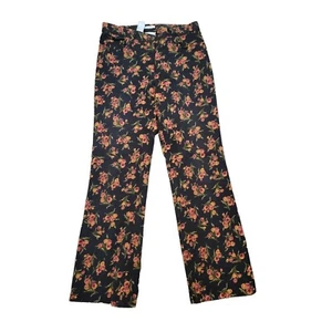 Jones New York Floral Straight Leg Pants Size 12 - Picture 1 of 4