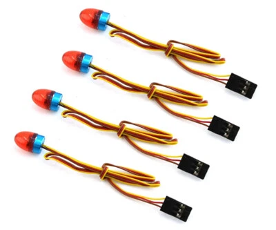 Engineering Rotating LED Flashing Lamp - 4pcs For RC 1/14 TAMIYA TRACTOR TRUCK - Image 1 of 4
