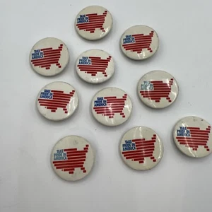 Vintage "Take Pride In America" Pinback Button Pin 1980s 1.5" Red, White, Blue - Picture 1 of 5
