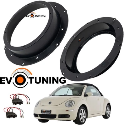 EVOTUNING - NO PHONOCAR Coppia Anelli Adattatori Casse Altoparlanti anteriori VW New Beatle Cabrio