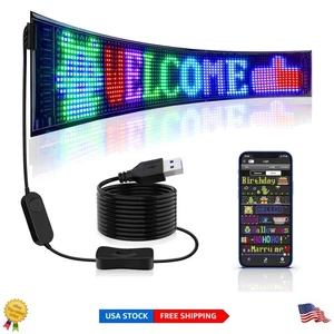 Personalisierbares LED Werbeschild 27''x5'' - Bluetooth App gesteuertes Display - Bild 1 von 9