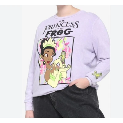 Niñas Disney La Princesa y la Rana Sudadera en Lavanda Talla Pequeña Foto 1 de 4