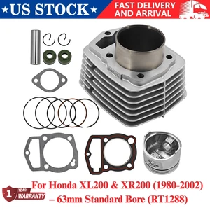Cylinder Piston gasket Seals Top End Honda 84-02 xl200r xl185 xr200r Xl200 - Foto 1 di 17
