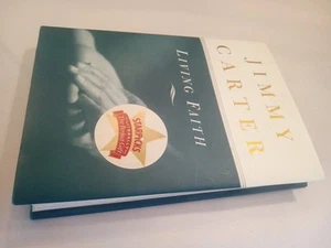 SIGNED! Jimmy Carter “Living Faith” Autographed Hardcover Book - Picture 1 of 6