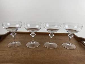 Alexa by Peill Champagner Coupes Stiel Kristall Tiffany West Germany 4er Set - Bild 1 von 8