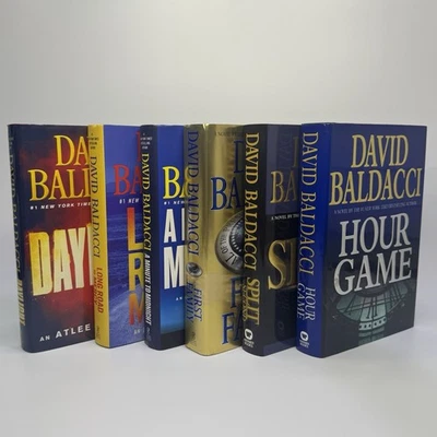 David Baldacci 6 First Edition HB Book Lot Split Second Daylight Hour Game Foto 1 de 4