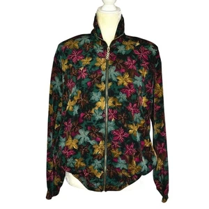 Chaqueta Vintage Teddi Retro Estampado de Hojas Cremallera Festival de Otoño Estilo Indie Talla Pequeña - Imagen 1 de 10