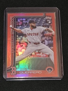 2025 Topps Update Luis Guerrero Red Foil Rookie Parallel 2/5 US36 Red Sox RARE - Bild 1 von 2
