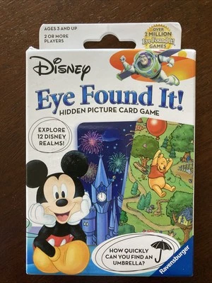 Disney - Eye Found It! Hidden Picture Card Game - NEW 2021 - Ages 3+ - Image 1 of 2