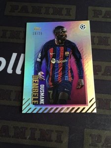 2022-23 Topps X Dan Leydon Gold Ousmane Dembele Purple 18/25 Barcelona PSG - Picture 1 of 2