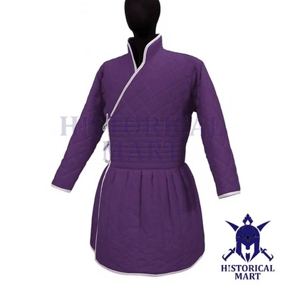 Medieval Thick Padded Cotton Gambeson Quilted Armor Jacket | For LARP | SCA - Image 1 of 4