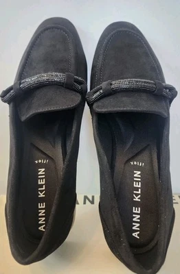 Mocasines de gamuza negros Anne Klein Iflex AK Bowery talla 8,5 Foto 1 de 4