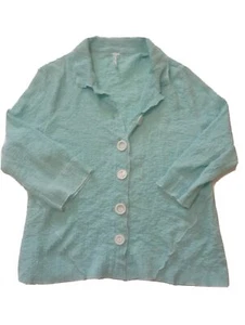 Vintage Lulu B Top Blouse Womens Size L SPF Shirt Sun Protection BEACH Vacation - Picture 1 of 9