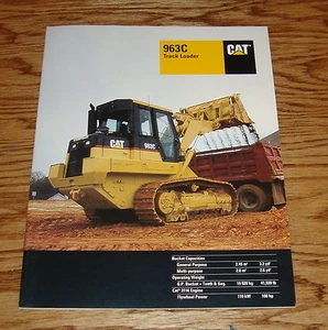 Folleto de ventas original de cargadora de orugas Caterpillar 963C 99 Cat - Imagen 1 de 2
