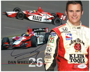 Dan Wheldon Autographed 8x12 Photo (JSA) - Picture 1 of 2
