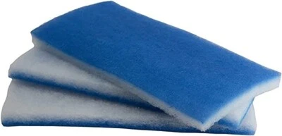WAVE POINT 10-FT TOTAL BLUE BONDED AQUARIUM FILTER MEDIA PAD 12" X 24" FILTER FIBER, 5 PACK