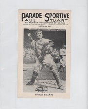 1943-48 Parade Sportive Paul Stuart Herman Franks