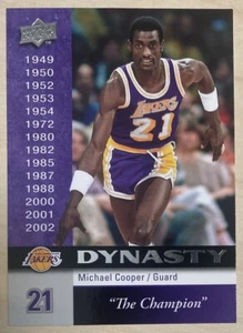 MICHAEL COOPER - 2008-09 Upper Deck LAKERS DYNASTY #LAL-19 - LOS ANGELES LAKERS - Picture 1 of 2