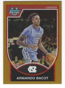 ARMANDO BACOT 23/24 Bowman Chrome U University Retro Refractor GOLD / 50 UNC - Picture 1 of 2