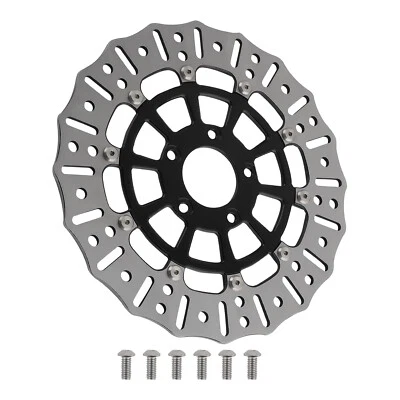 Black Front Rotor Disc for Harley-Davidson Road King Touring 2008-21 299mm - Image 1 of 4