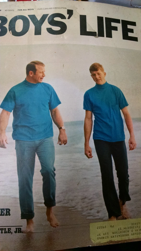 Boys Life Junio 1969 Mickey Mantle Mi padre y yo con hijo MBX33 Foto 1 de 1