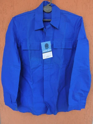 Vintage EU French Blue Work Jacket Chore Coat John Glet Cotton Sanfor New (XS/S) - Image 1 of 4
