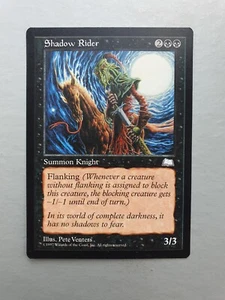 Shadow Rider, MTG Weatherlight (1997) Common Black Creature NM - Picture 1 of 2