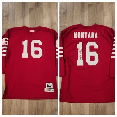 Camiseta deportiva Mitchell And Ness 1989 49ers Joe Montana auténtica retro talla 54 Foto 1 de 4