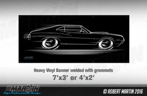 BIG BANNER 1972 Gran Torino Sport Art Ford '72 GT GTS - Bild 1 von 12