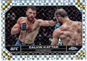 2024 Topps cromo UFC X-Fractors #37 Calvin Kattar - Imagen 1 de 2