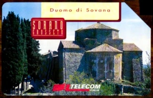 G 1490 C&C 3537 SCHEDA USATA LINEE D' ITALIA DUOMO DI SOVANA TOSCANA 2^A QUAL. - Foto 1 di 2