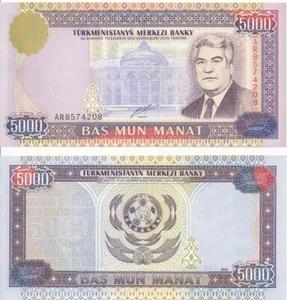 Turkmenistan - 5000 Manat 2000 UNC Lemberg-Zp - Picture 1 of 1