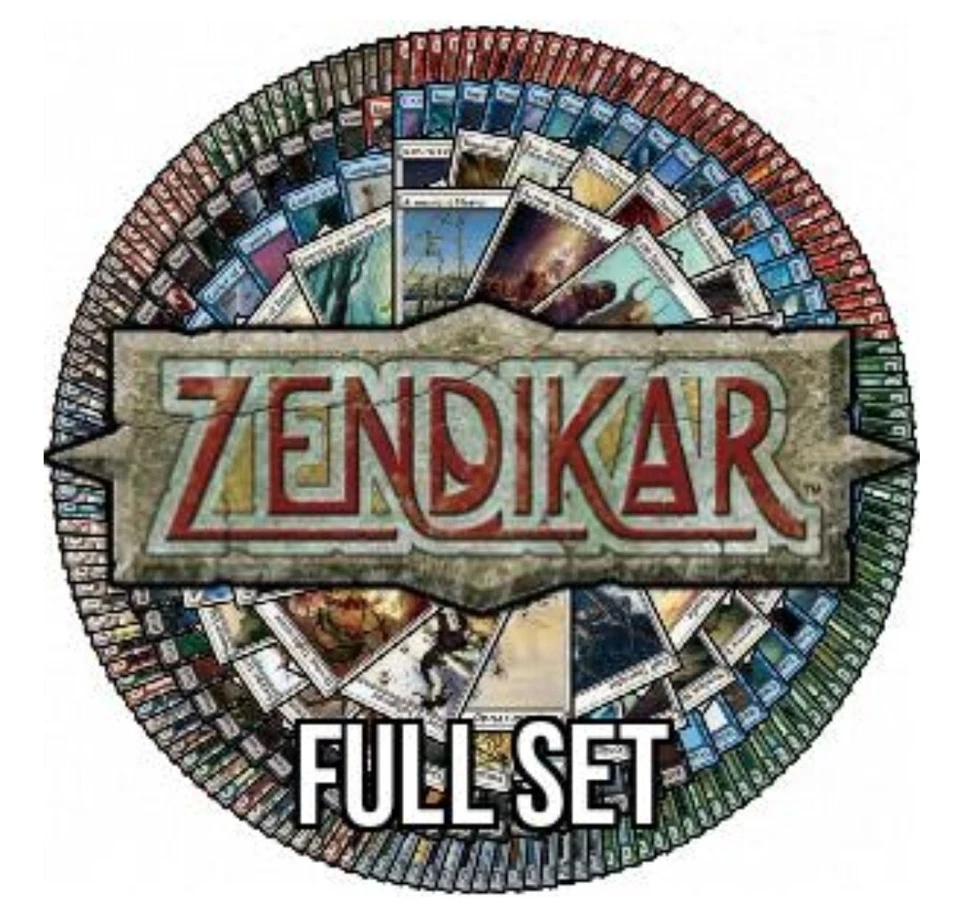 1x MTG MAGIC ZENDIKAR FULL SET - SET COMPLETO - NEAR MINT/EXC  - ENG  - Immagine 1 di 1