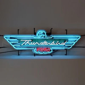 Ford Thunderbird Handmade Neon Sign With Backing - Picture 1 of 1
