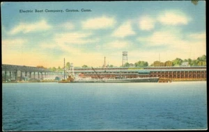 ELECTRIC BOAT CO. - GRATON, CONN POSTAL - Imagen 1 de 1
