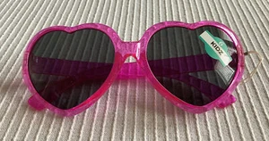 Gafas de sol Piranha Heart para niños marcos brillantes rosados - Imagen 1 de 8