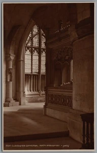North Ambulatory Gloucester Cathedral Gloucestershire England Postcard - Picture 1 of 2