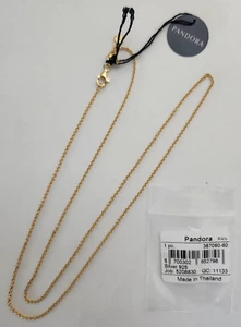 Pandora 18k Classic Cable Chain Necklace #367080-60 ( 23.6 inches ) - Picture 1 of 3