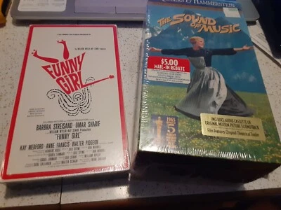 Musical VHS Lot(2) Sound Of Music & Funny Girl "Sealed" - Image 1 of 2