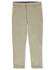 French Toast Boys' Slim Performance Pants Color: khaki Size: 4 - Picture 1 of 4
