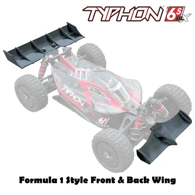 Formula F1 Aero Style Front & Rear Wing Bumper For Arrma Typhon 6s BLX - Image 1 of 4