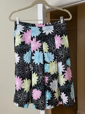 Saia Vintage Anos 90 Rafaella Margarida Floral Artística Cigana Boêmia 6 Pequena - Imagem 1 de 2