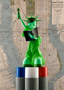 LIBERTY by ERICK SCARECROW Original Green Edition of 300 12" Kaching Brands 2007 - Imagen 1 de 21