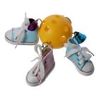Bite-resistant Mini Sneakers Sports Shoes Toy with Bells