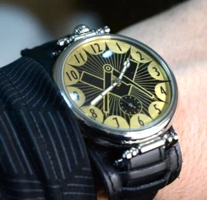 large Wristwatch Mason Masonic Molnija Watch USSR Mechanical - Picture 1 of 12