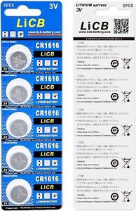 5-PACK CR1616  CR 1616 Lithium Battery 3V Button COIN CELL